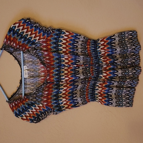 Cato size Large stretchy cute top with tie - Picture 1 of 2